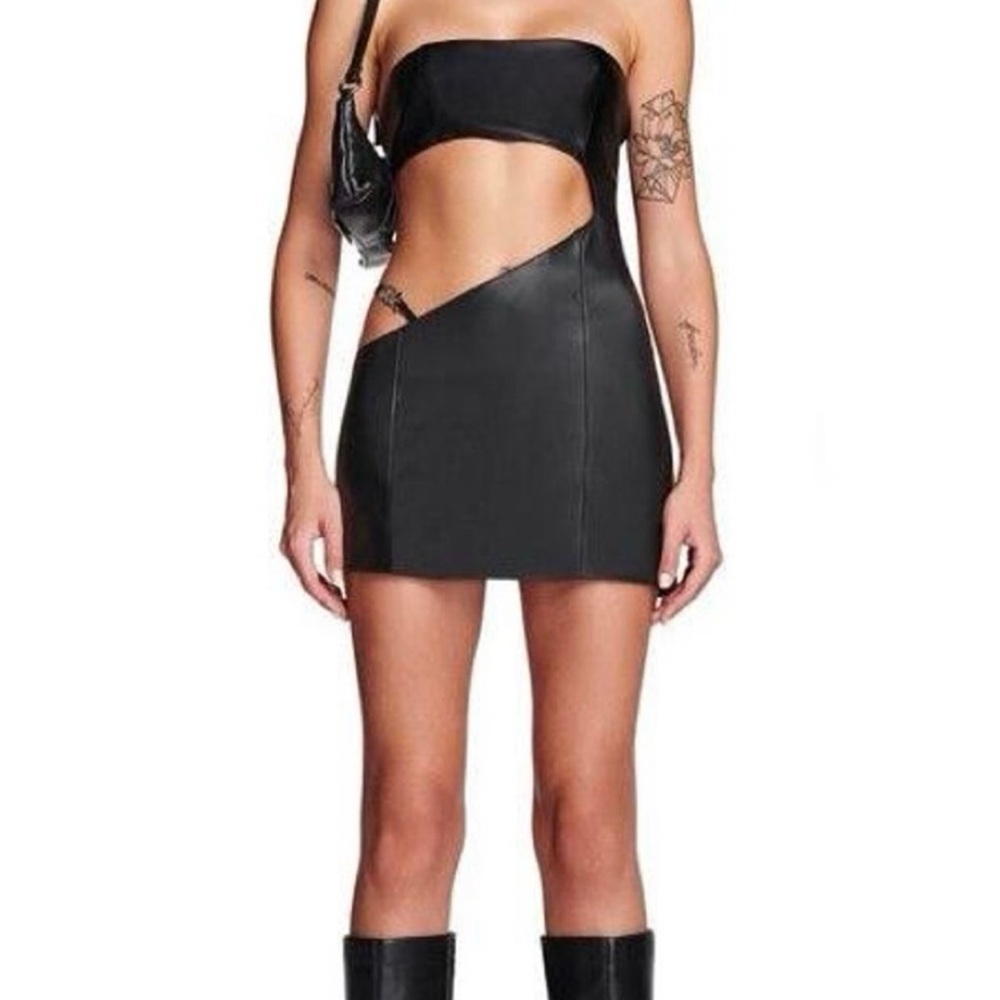 I.AM.GIA cut out black mini dress